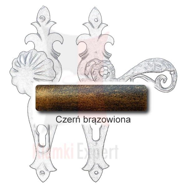 Czerń brązowiona