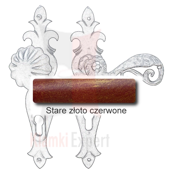 Stare złoto czerwone