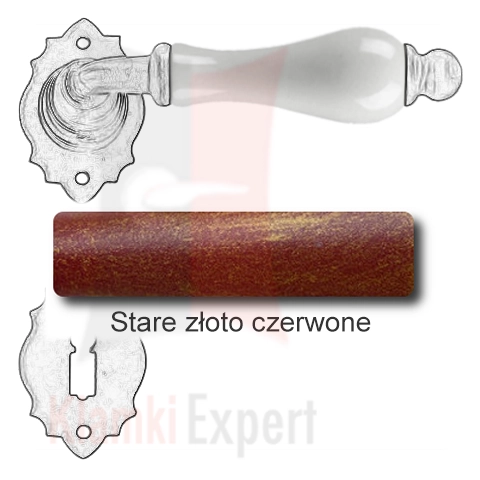 Stare złoto czerwone