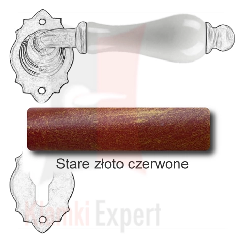 Stare złoto czerwone