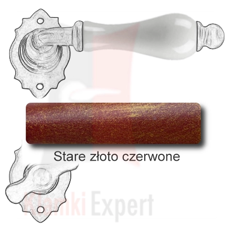 Stare złoto czerwone
