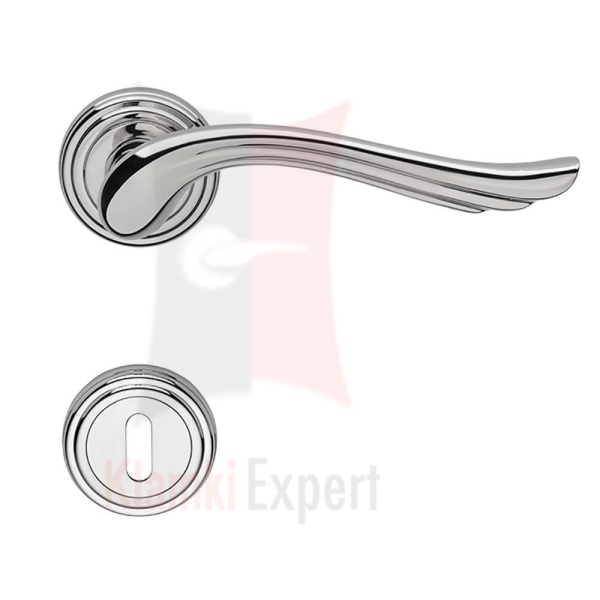 Klamka Aria 011 z rozetą na klucz