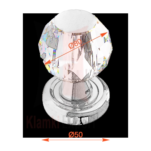 Gałka stała VERONICA 80 mm