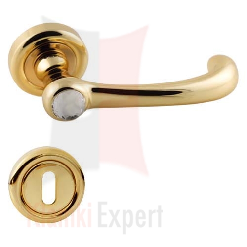 Klamka IDEA Crystal 103 z rozetą na klucz