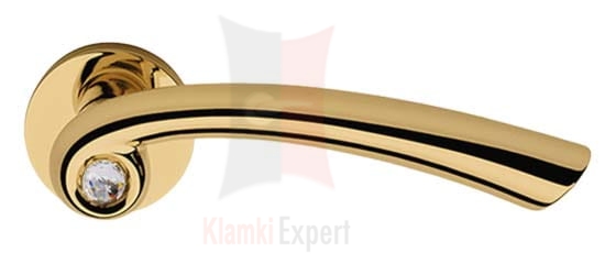 Klamka NAU Crystal 023 OZ pozłacany błyszczący