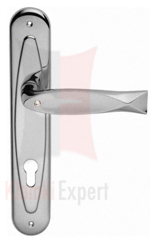 Klamka FISH Crystal 700PL z otworem na wkładkę - CS chromowany matowy