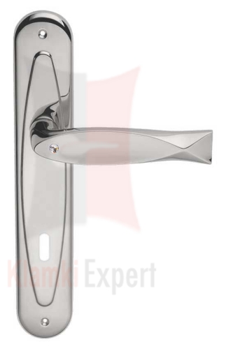 Klamka FISH Crystal 700PL z otworem na klucz - CR chromowany błyszczący