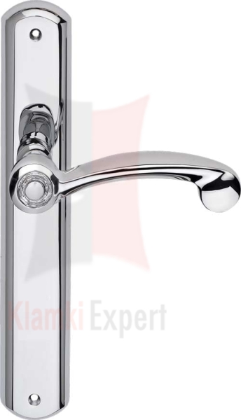 Klamka COSMIC Crystal szyld długi bez otworu CR