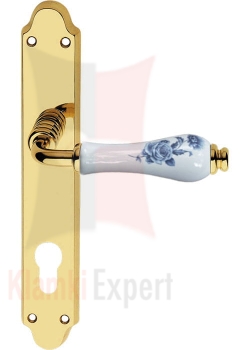 Klamka DALIA 661 szyld długi z otworem na wkładkę