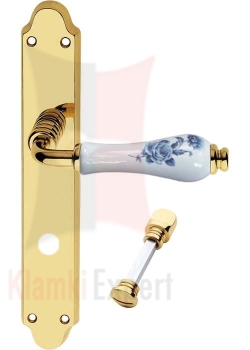 Klamka DALIA 661 szyld długi z blokadą WC