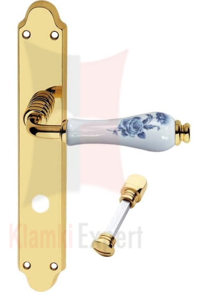 Klamka DALIA 661 szyld długi z blokadą WC