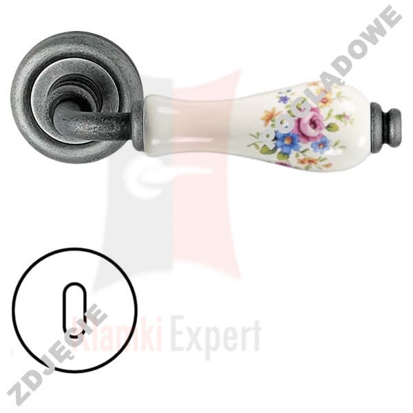 Klamka DALIA 660 z rozetą na klucz