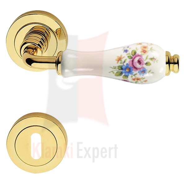 Klamka DALIA 660 z rozetą na klucz