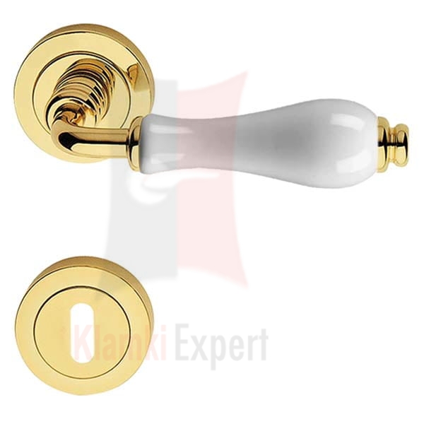 Klamka DALIA 600 z rozetą na klucz