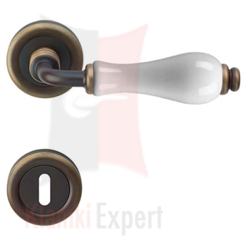 Klamka DALIA 600 z rozetą na klucz