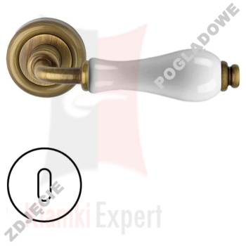 Klamka DALIA 600 z rozetą na klucz