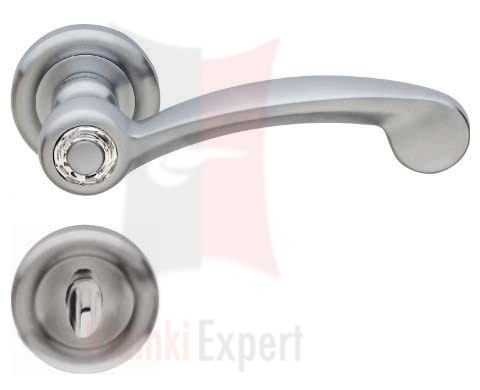 Klamka COSMIC Crystal 103 z blokadą WC