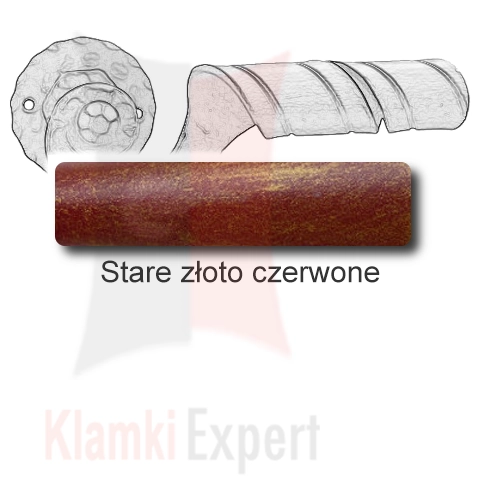 Stare złoto czerwone