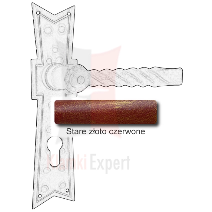 Stare złoto czerwone