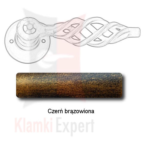 Czerń brązowiona