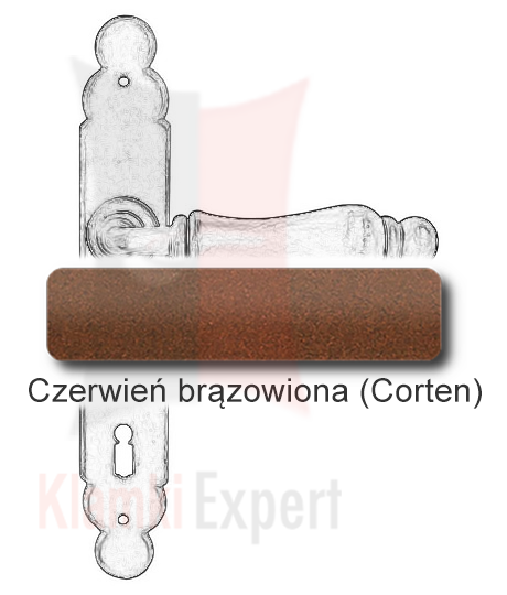 Czerwień brązowiona (Corten)