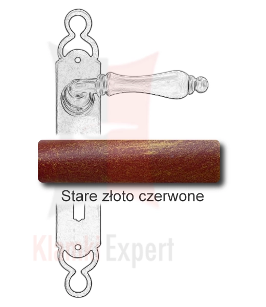 Stare złoto czerwone