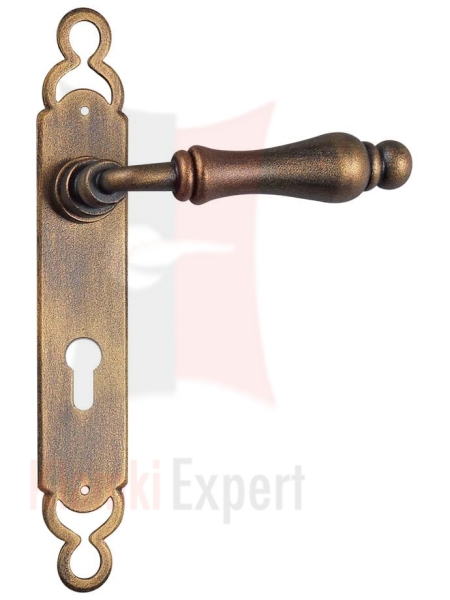 Klamka BERLINO 2500 z otworem na wkładkę