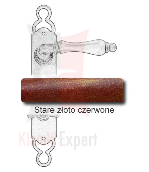 Stare złoto czerwone