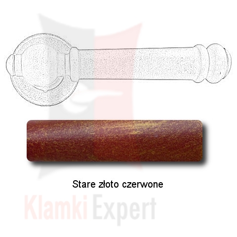 Stare złoto czerwone