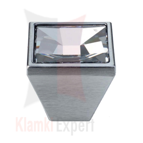 MIRROR CS 30 mm gałka meblowa z przeźroczystym kryształem Swarovskiego