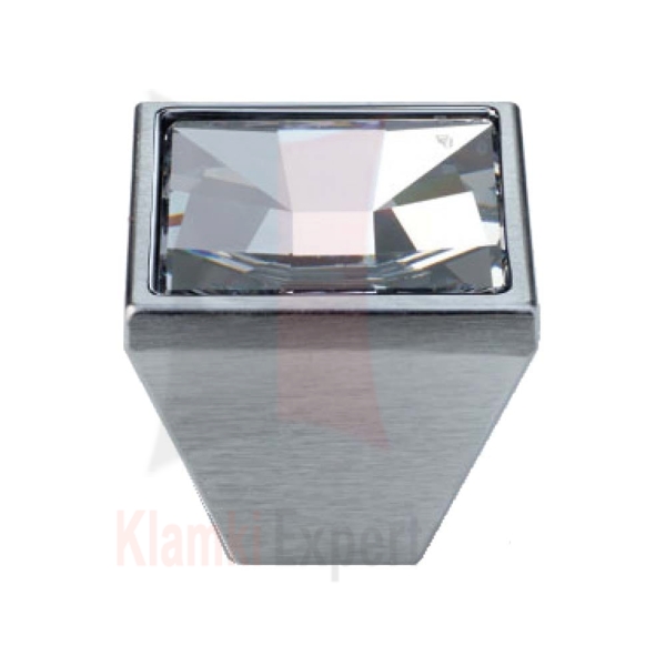 MIRROR CS 30 mm gałka meblowa z przeźroczystym kryształem Swarovskiego