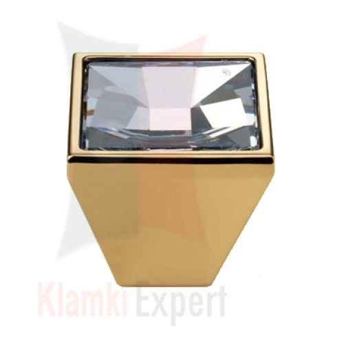 MIRROR OZ 30 mm gałka meblowa z przeźroczystym kryształem Swarovskiego