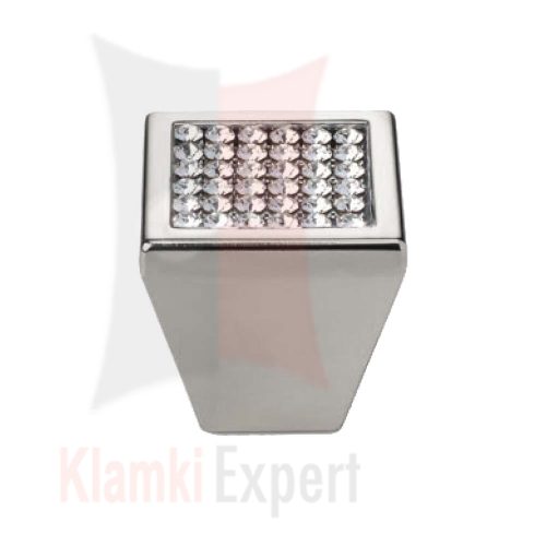 MESH CR 24 mm gałka meblowa z kryształami Swarovskiego
