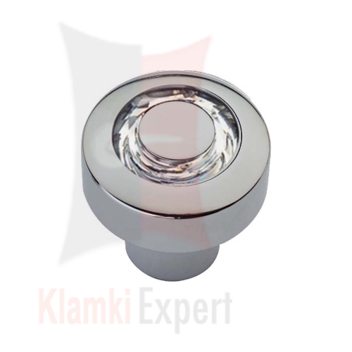 Cosmic CR 30 mm gałka meblowa z kryształem Swarovskiego