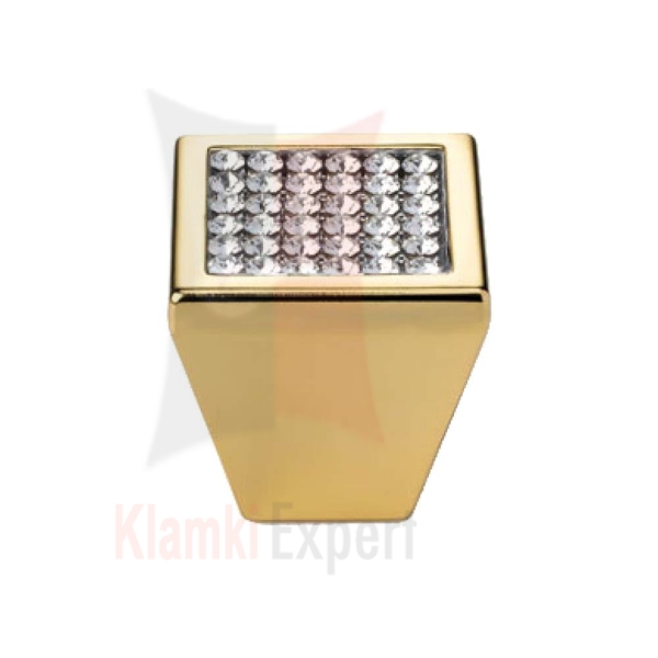 MESH OZ 24 mm gałka meblowa z kryształami Swarovskiego