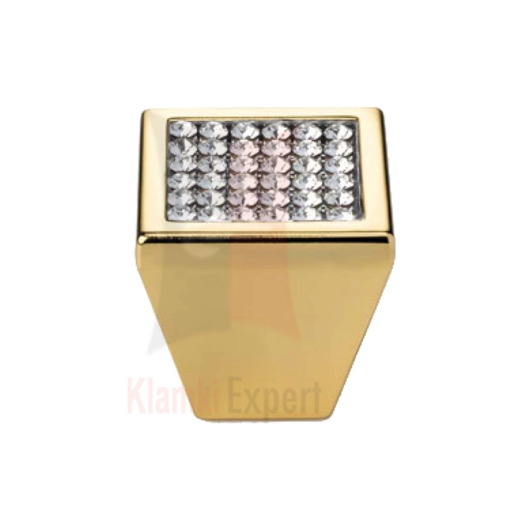 MESH OZ 24 mm gałka meblowa z kryształami Swarovskiego