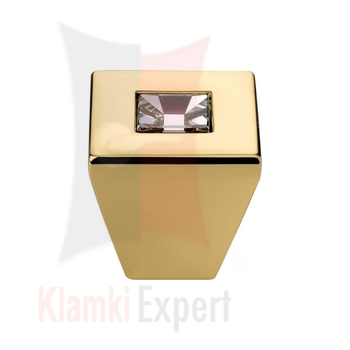 REFLEX OZ 24 mm gałka meblowa z przeźroczystym kryształem Swarovskiego