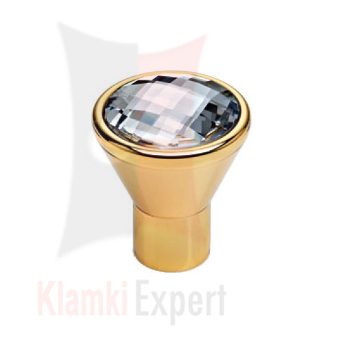 VERONICA OZ 24 mm gałka meblowa z kryształem Swarovskiego