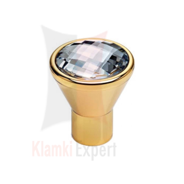 VERONICA OZ 24 mm gałka meblowa z kryształem Swarovskiego