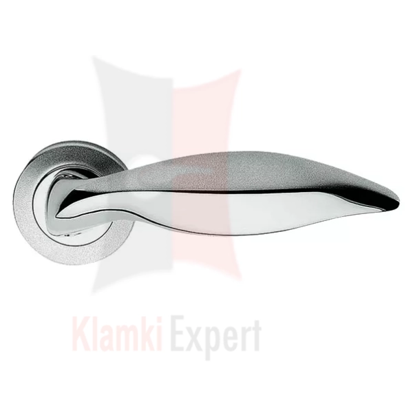 Klamka DELFINO 102 MC chromowany błyszczący + chromowany piaskowany