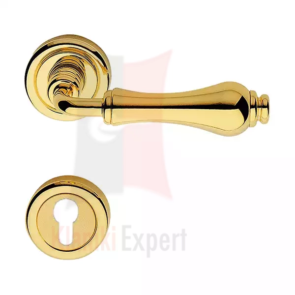 Klamka ALDAR 103 z rozetą na wkładkę