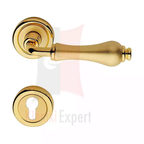 Klamka ALDAR 103 z rozetą na wkładkę