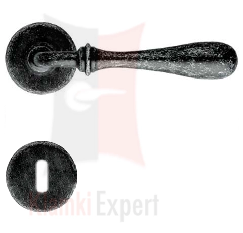 Klamka TOSCA 027 z szyldem na klucz