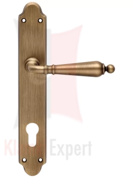 Klamka Florenzia szyld długi z otworem na wkładkę