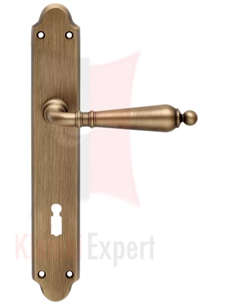 Klamka Florenzia szyld długi z otworem na klucz