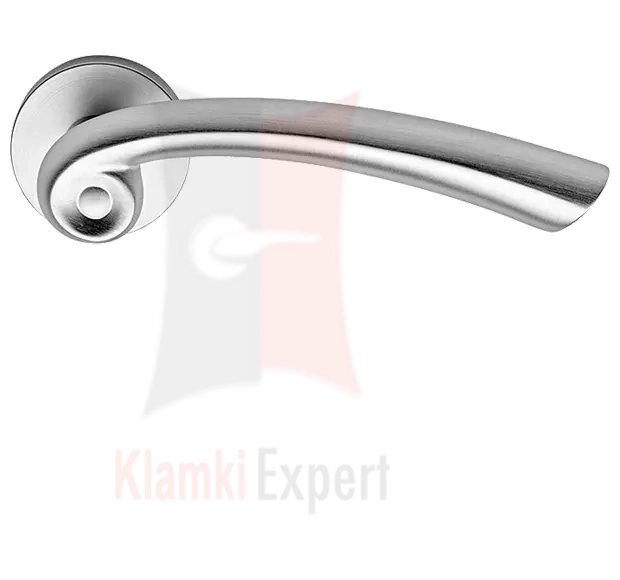 Klamka NAU 023 w kolorze CS chromowany matowy - bez dolnej rozety