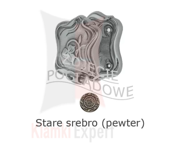 Gałka stała LIBERTY - stare srebro