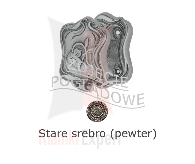 Gałka stała LIBERTY - stare srebro