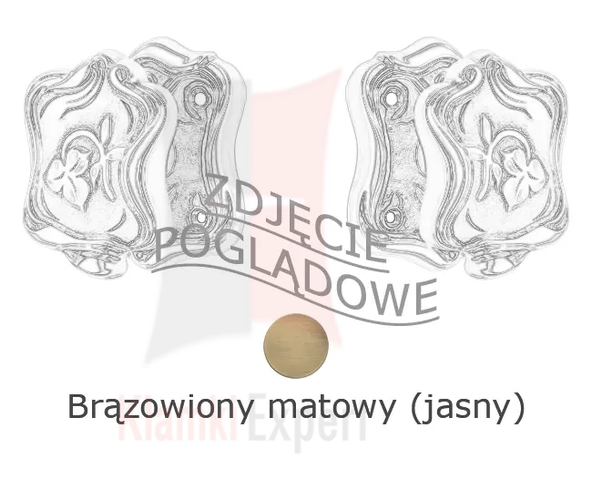 Gałka obrotowa LIBERTY 1160PR (092) PM brązowiony matowy jasny