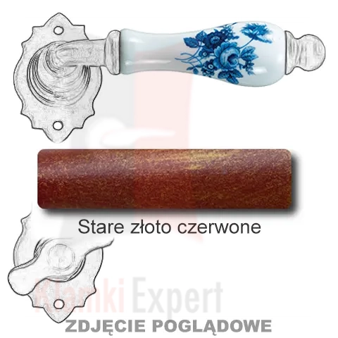 Stare złoto czerwone
